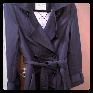 Kate Spade Black Bow Trench Coat